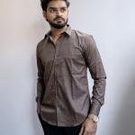 Elevated Golden Black printed shirt
