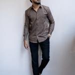 Elevated Golden Black printed shirt