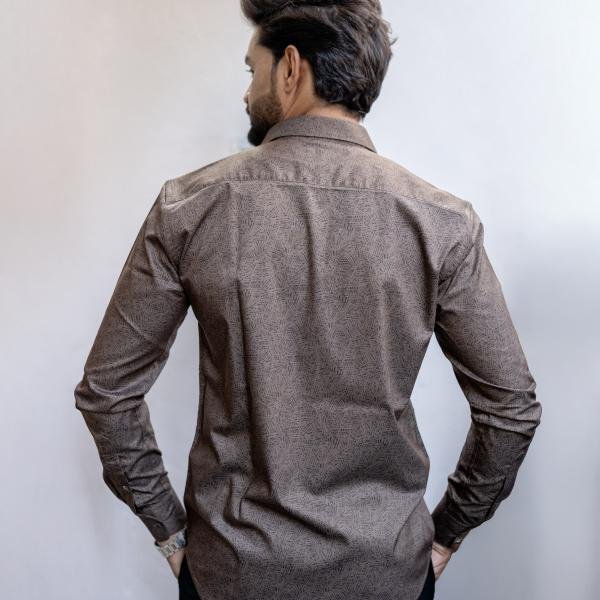 Elevated Golden Black printed shirt